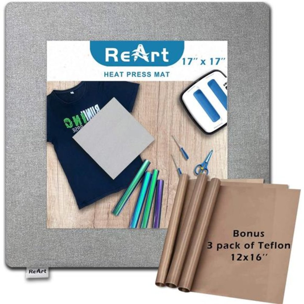 Heat Press Mat 17" x 17" for Cricut Easypress Both Sides Applicable - Picture 1 of 6